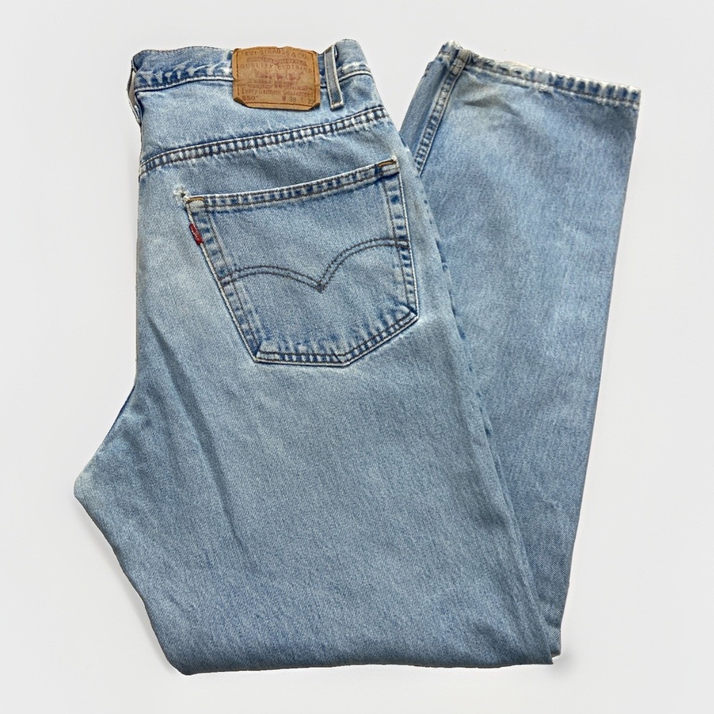 Vintage Levis 550 Jeans Mens 36 x 32 Relaxed Fit Denim Tapered Leg 90s Blue